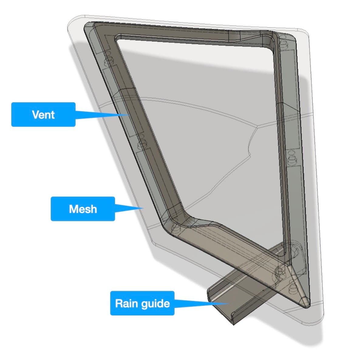 Install the rain guides - section 1 - image 1